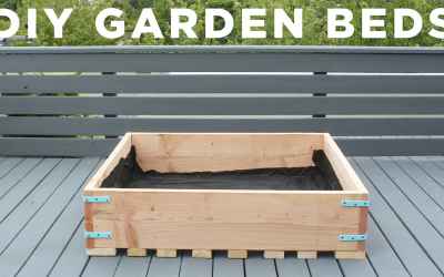 DIY Garden Beds | How to make raised garden planters for a deck