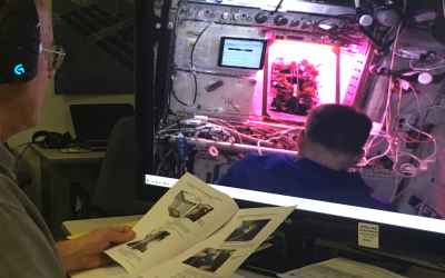 Space Gardener Shane Kimbrough Enjoys First of Multiple Harvests